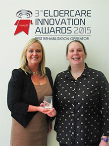 Penny Wright, Mt Wilga CEO with Kelly Gerrard, Occupational Therapy Manager